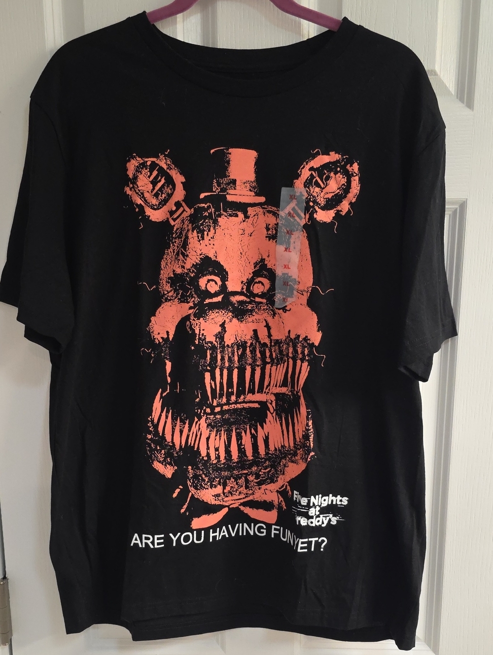 Five Nights at Freddy's Graphic Tee - Black with Orange Animatronic
